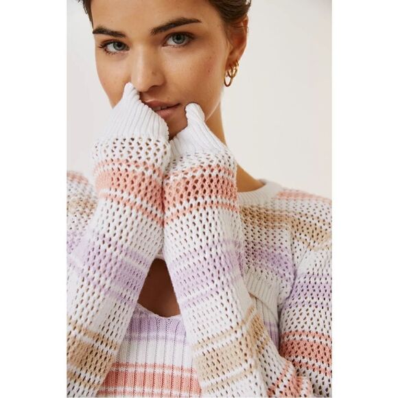 NEW Anthropologie Striped Shrug & Sleeveless Sweater Tank Top 2P Set Plus 3X - Picture 3 of 9